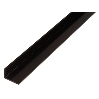 Afbeelding van Alberts 498702 hoekprofiel, kunststof, zwart, 1000 x 40 10 mm, set van