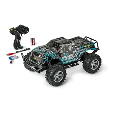 Afbeelding van Carson 500404286 1:10 The Demolisher 100% RTR turquoise op afstand bestuurbare auto, off road truggy, RC roader, voertuig, speelgoed