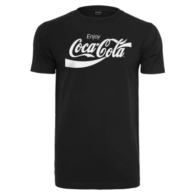 Afbeelding van Merchcode COCA COLA LOGO Tshirt print, Heren, Maat: XS, Black