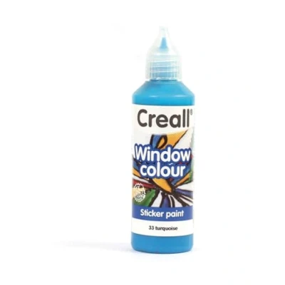 Afbeelding van 1 FL (1 FL) Glass glasstickerverf turquoise 80 ML