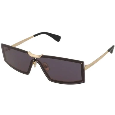 Afbeelding van Max Mara Donna MM0118 32A Occhiali da sole Metallo Oro Fumo Squadrata Normale