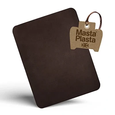 Afbeelding van MastaPlasta Extra grote instant zelfklevende suède reparatiepatch bruin 28 cm x 20 (11 inch 8 in). Bekleding kwaliteit patches voor banken, autostoelen, tassen en meer. Perfect de