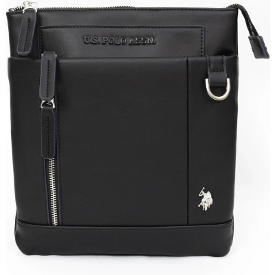 Afbeelding van U.S. POLO ASSN. Schoudertas Cambridge Flat Crossbody Bag Black Zwart