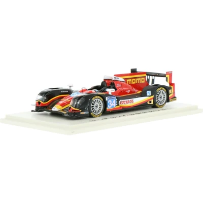 Afbeelding van De 1:43 gegoten modelauto van Oreca 03R Judd Race Performance #34 24H LeMans 2014. chauffeurs waren Michel Frey/Franck Mailleux en Jon Lancaster. fabrikant het schaalmodel is Spark.