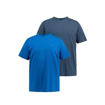 Afbeelding van JP1880 2ER PACK Vausschnitt Halbarm Tshirt basic, Heren, Maat: 5XL, .
