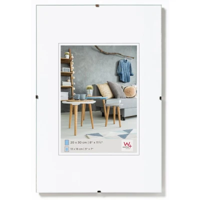 Afbeelding van walther design fotolijst ontspiegeld glas 30 x 45 cm frameloze schilderijhouder RB045A