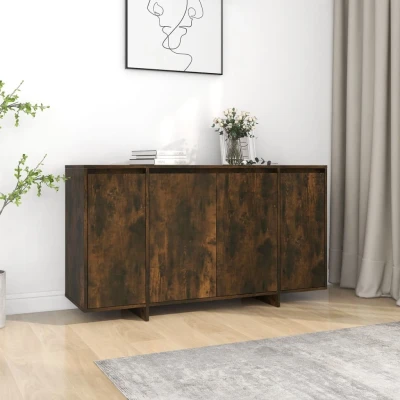 Afbeelding van Dressoir 135x41x75 cm spaanplaat gerookt eikenkleurig