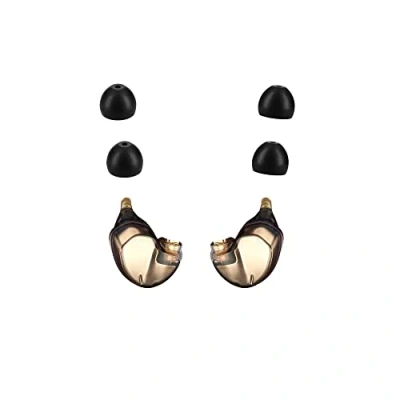 Afbeelding van kwmobile 4x cover voor in ear oortjes geschikt Shure SE215 / 535 846 Vervangende oordopjes zwart