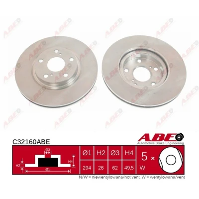 Afbeelding van ABE Remschijven C32160ABE