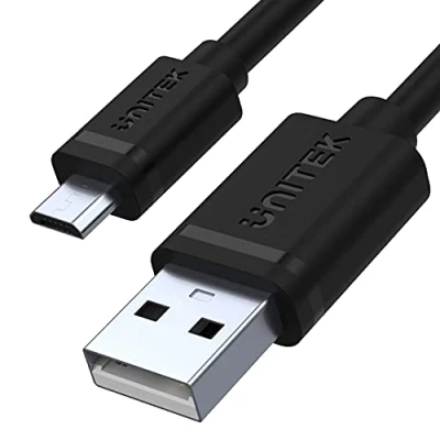 Afbeelding van Unitek Kabel USB A naar micro USB/ 1,5 meter/snel opladen en synchroniseren/Quick Charge/ 2,5 A/USB 2.0 480 Mbps/100% koper, zwart, PVC ommanteling