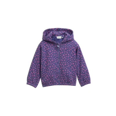Afbeelding van Tom Tailor Cropped sweatjack met capuchon en all over print
