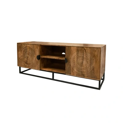Afbeelding van TV dressoir 150 met 2 deuren en open vakken Maya Collection