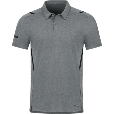 Afbeelding van Polo Challenge Steengrijs gemeleerd/zwart / 4XL