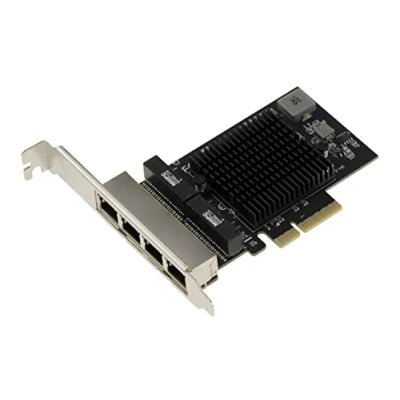 Afbeelding van KALEA INFORMATIQUE PCIe 2.5 LAN Quad Gigabit Ethernet 10 100 1000 2500 1G 2.5G 4 RJ45 poorten. met Realtek RTL8125 chipset