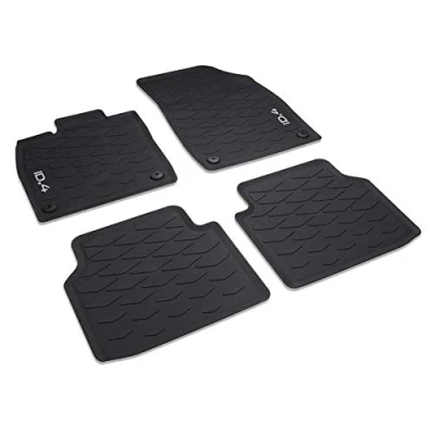 Afbeelding van Volkswagen 11B06150082V rubberen vloermatten Premium all weather matten 4 x matten, met ID.4 opschrift