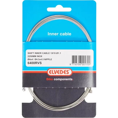 Afbeelding van Elvedes Shimano/SA binnen versnellingskabel rvs BikeTotaal.nl Zilver