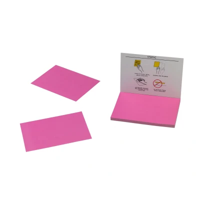Afbeelding van Statische Brainstorm Notitieblokjes, roze, (100 vel) 100x70 mm