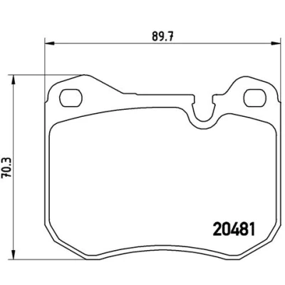 Afbeelding van Brembo Remblokset P 65 002