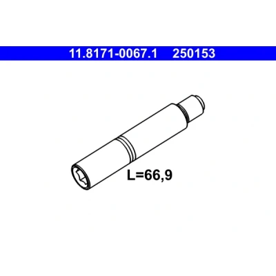 Afbeelding van Geleidebout, remklauw ATE 11.8171 0067.1