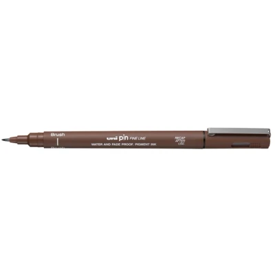Afbeelding van Fineliner Uni ball Pin brush sepia