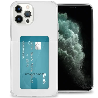 Afbeelding van Apple iPhone 12 Pro Max Hoesje Siliconen en TPU (zacht) iMoshion Softcase/Backcover Transparant Telefoonhoesje
