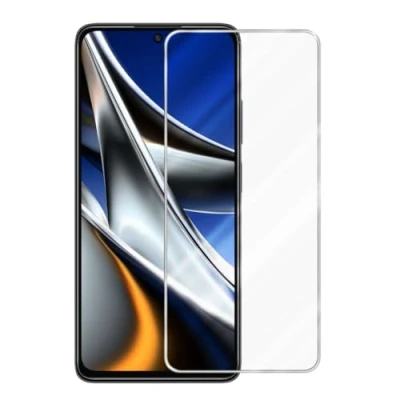 Afbeelding van Cadorabo Pantser film compatibel met Xiaomi Poco X4 Pro Beschermende in KRISTALHELDER Geharde (Tempered) display beschermglas 9H hardheid 3D Touch