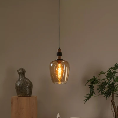 Afbeelding van Lucide ILONA Hanglamp Ø 22 cm 1xE27 Amber