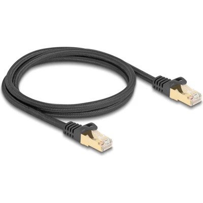 Afbeelding van RJ45 Netzwerkkabel mit Geflechtmantel Cat.6A S/FTP Stecker zu