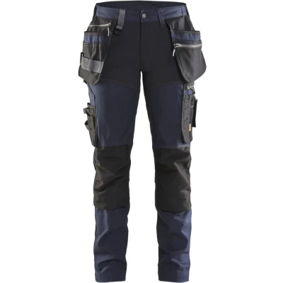 Afbeelding van Blaklader Dames werkbroek met stretch 7115 1343 Donker marineblauw/Zwart D21