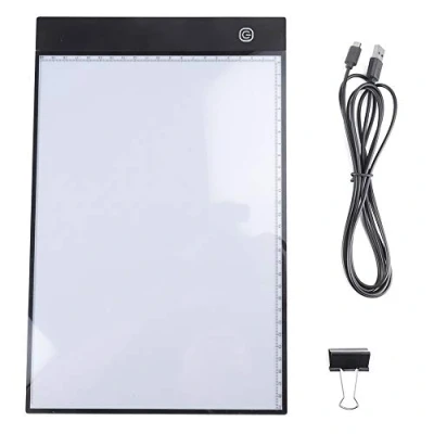 Afbeelding van Tekentafel A4 LED lichtpad voor tekenen met 3 instelbare helderheid diamant schilderen, kunstenaars, schetsen, animatie