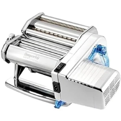 Afbeelding van Imperia Ipasta elektrische pastamachine, 100% Made in Italy, verse pastamachine van staal met elektromotor 220 V, bladermachine voor lasagne, tagliolini, fettuccine