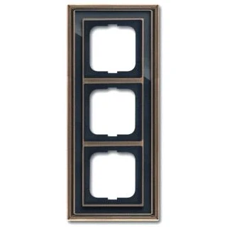 Afbeelding van Abb busch jaeger afdekraam 3 voudig dynasty antiek antraciet 2cka001754a4660