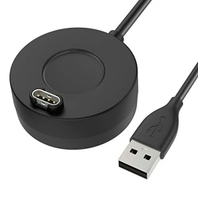 Afbeelding van MoKo Charger Dock Compatible with Garmin Vivoactive 3/4/4S/Venu/Fenix 5/5 Plus/5S/5S Plus/5X/5X Plus/6/6S/6X/6 Pro/6S Pro/6X Pro/Forerunner 745/Instinct/Quatix 5, USB Data Sync Charging Station, Black