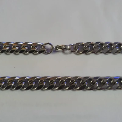 Afbeelding van Gourmet ketting chirurgisch staal 60cm 8mm zilverkleurig