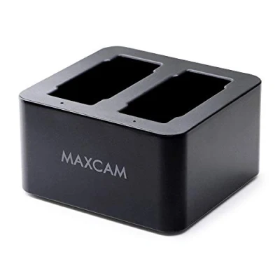 Afbeelding van MAXCAM Dual Batterijlader met Type C USB kabel voor GoPro HERO12/HERO11/HERO10/HERO9 Zwart Enduro Batterij
