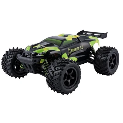Afbeelding van Overmax X Monster 3.0 RC Auto 45 km/u, 1:18 Schaal, 4x4 Aandrijving, 100m Bereik, 40 min Speeltijd, Onafhankelijke Vering, TUV Gecertificeerd, Ideaal Cadeau voor Kinderen 14+