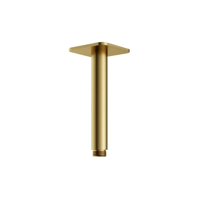 Afbeelding van HotBath Gal Plafondbuis 15 cm Geborsteld Messing PVD GL452BBP