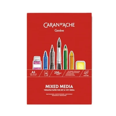 Afbeelding van Caran d&#039;Ache Mixed media papierblok A4 20 vel