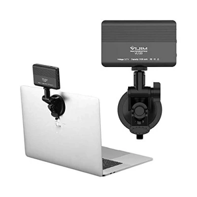Afbeelding van VIJIM VL120 krachtige LED lamp voor videobellen kit met zuignap laptop / computer monitor 1250 Lumen 8W Zwart
