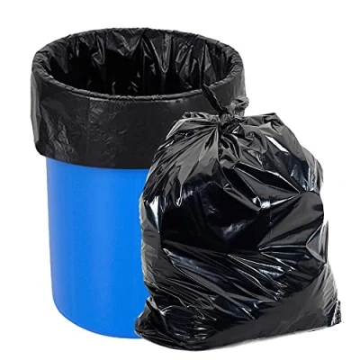 Afbeelding van O2frepak grote vuilniszakken, 125 liter extra sterk, stevige zwarte zware zakken, belasting, afvalzakken, kwaliteit, afvalzakken (80 x 100 cm, 30 stuks)