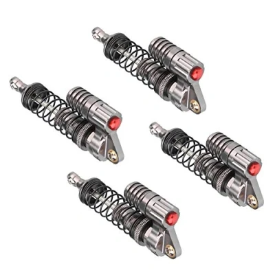 Afbeelding van RC schokdemper, 4 stuks CNC gefreesde aluminium schokdemper voor Axial / SCX10 D90 rupsen