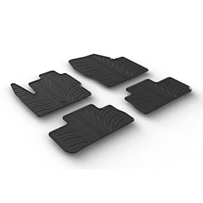 Afbeelding van Gledring Rubbermatten passend voor Landrover Freelander II 2007 (T profiel 4 delig + montageclips)