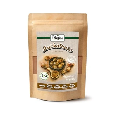 Afbeelding van Biojoy BIO Nootmuskaat gemalen (100 g), als Poeder, zonder toevoegingen (Myristica fragrans)