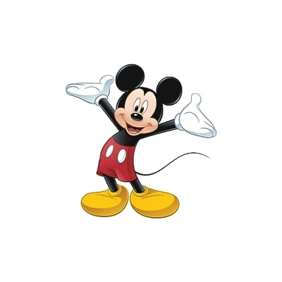 Afbeelding van RoomMates mouse micky Enorme wandfiguur muursticker uit de VS, RMK1508GM, meerkleurig, 17 elementen, 1 vel á 45,72 cm x 101,6