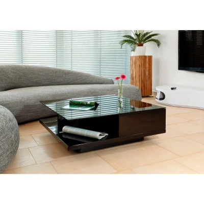 Afbeelding van SalesFever Salontafel met tafelblad van gehard kristalglas