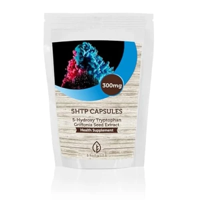 Afbeelding van 5HTP Griffonia Zaadextract 5 HTP 300mg HPLC Veg HPMC x30 Capsules BRITVITS