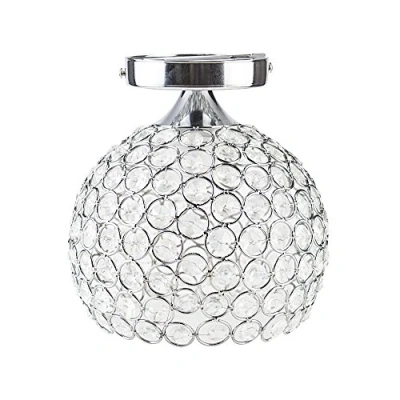 Afbeelding van DAXGD Moderne plafondlamp, woonkamer, decoratie, kristallen plafondlamp voor hal, bar, keuken, eetkamer, kinderkamer, dia, 18 cm
