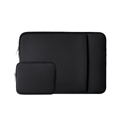Afbeelding van RAINYEAR 11 11. 6 Inch Laptop Sleeve beschermende Cover laptoptas met voorvak en accessoires tas Compatibel 11.6 MacBook Air voor Notebook computer Chromebook (Zwart)