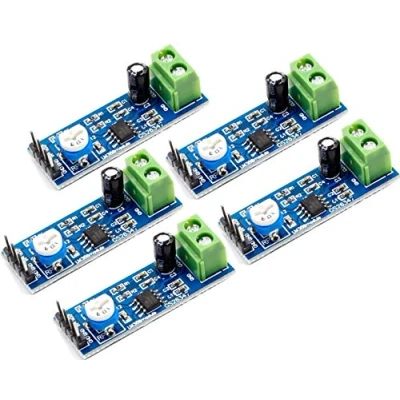 Afbeelding van 5pcs LM386 Audio Amplifier Module 200 Times 5V 12V Input 10K Resistance