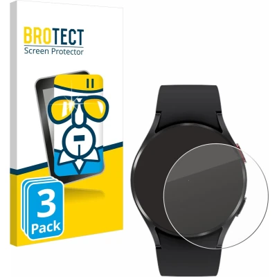 Afbeelding van BROTECT Glas Screenprotector voor Samsung Galaxy Watch 4 (40mm) Gehard Beschermglas 9H (3 Stuks)
